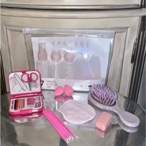 Travel set #7 in Macaroon Colors! all in one package, 18 pieces Light weight!